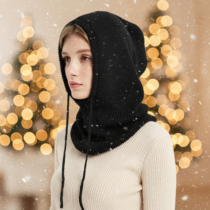 Knit Beanie Cashmere Winter Ribbed Pom-Pom Cold Weather Beanie - Image 1