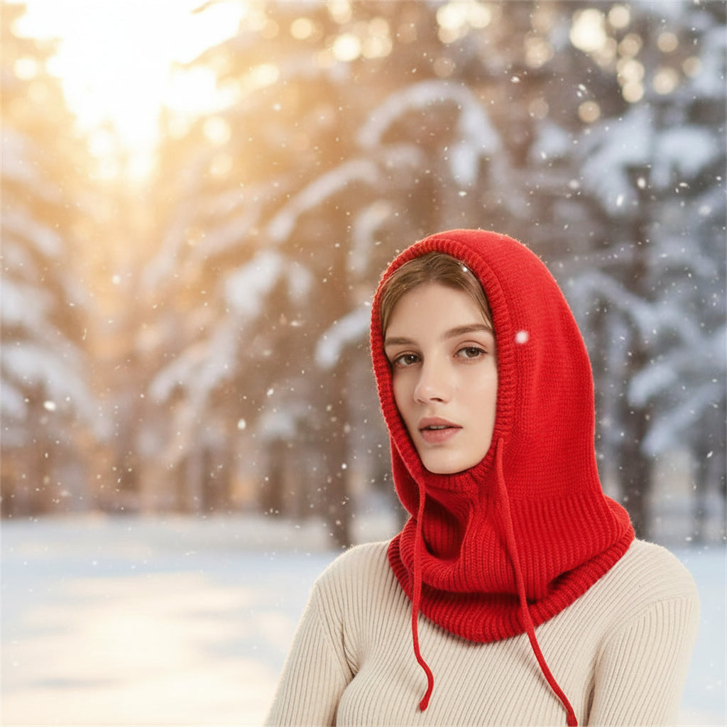 Knit Beanie Cashmere Winter Ribbed Pom-Pom Cold Weather Beanie - Image 2