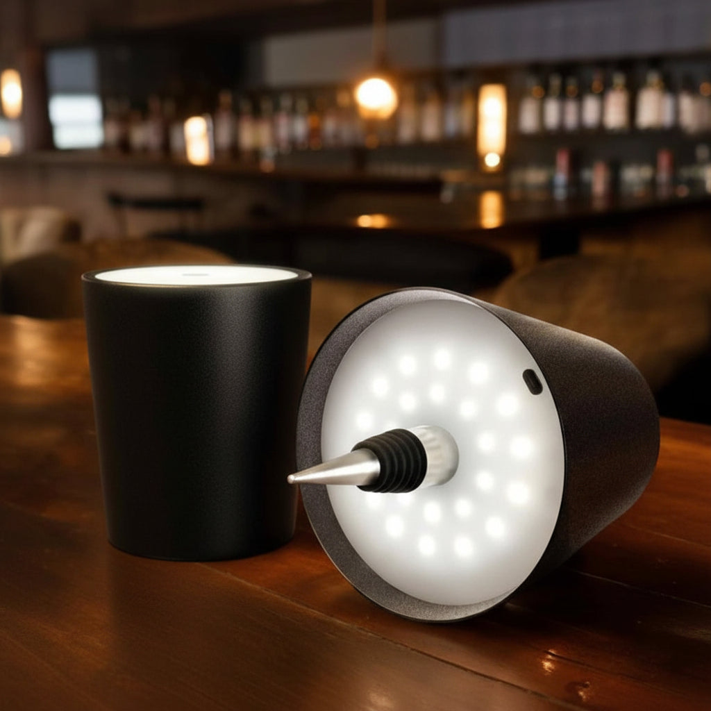 Genopladelig Flaske Lampe Justerbar Lys Kilde Hjemmet