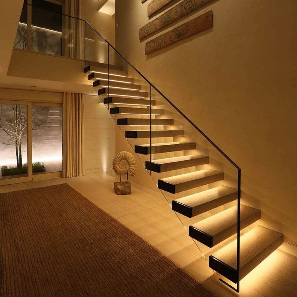 LED Wall Lamp Sensor Bedside Light Wood Frame Night Light Modern Design - Image 3