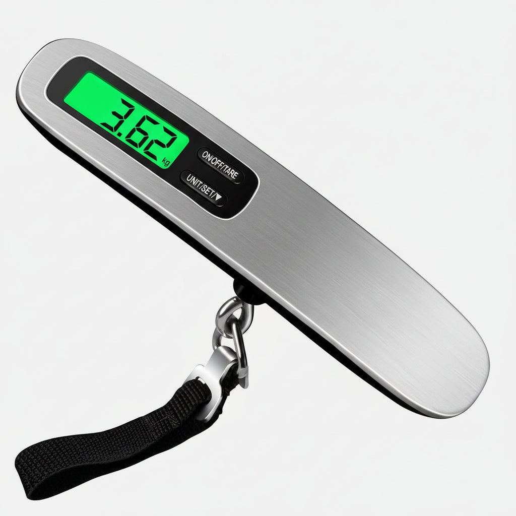 Bilancia Digitale Valigia Portatile Display LCD Cinghia Pesatura Bagagli