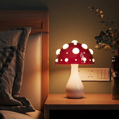 LED Svampebordlampe | Moderne Amanita-inspireret Lys
