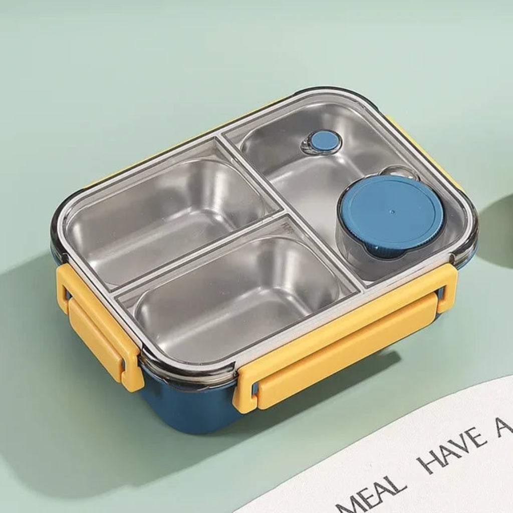 Lonchera Bento de Acero Inoxidable Contenedor de Alimentos a Prueba de Fugas