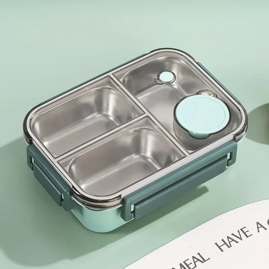 Lonchera Bento de Acero Inoxidable Contenedor de Alimentos a Prueba de Fugas