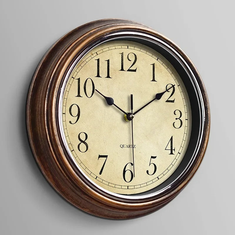 Ceas de perete clasic din lemn | Eleganță vintage atemporală