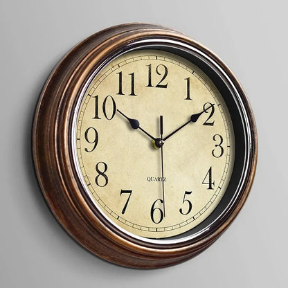 Ceas de perete clasic din lemn | Eleganță vintage atemporală
