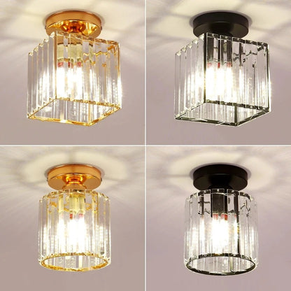 Lámpara de Techo de Cristal | Lámpara Elegante para Pasillos y Corredores