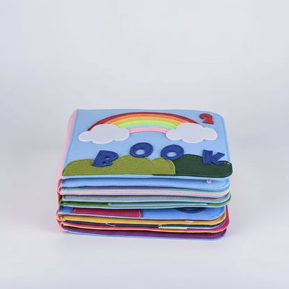 Livro Atividade Montessori em Feltro, Livro Educativo para Crianças Pequenas