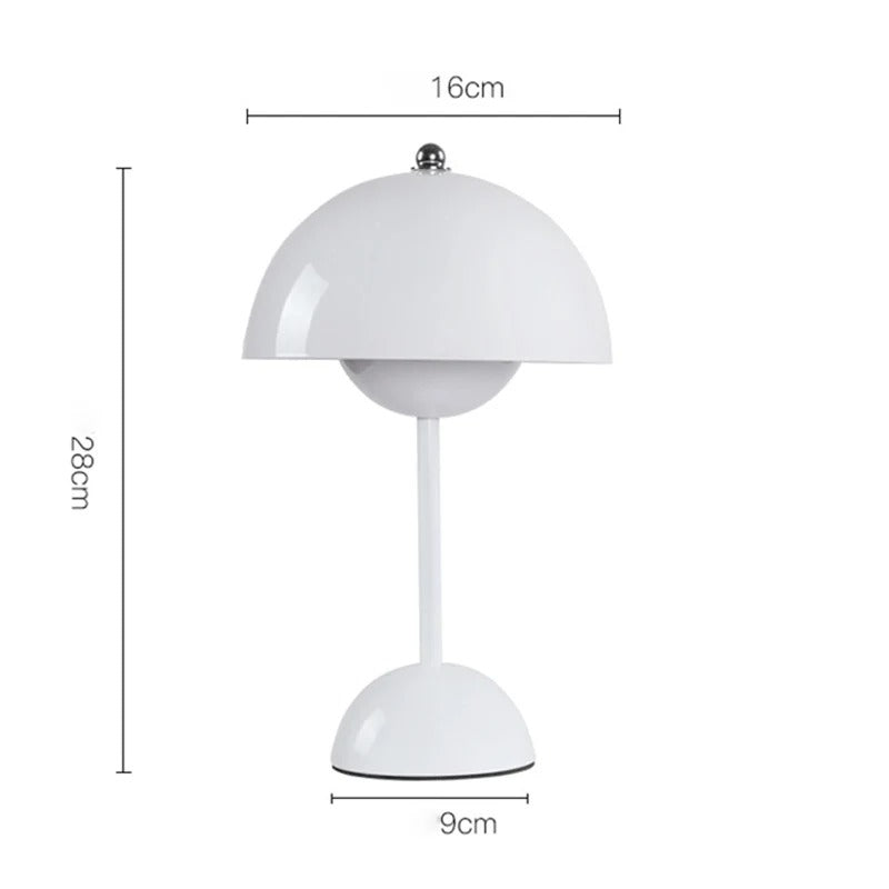 Pilz-Pod LED-Tischlampe | Wiederaufladbare Nachtlampe mit Touch-Steuerung