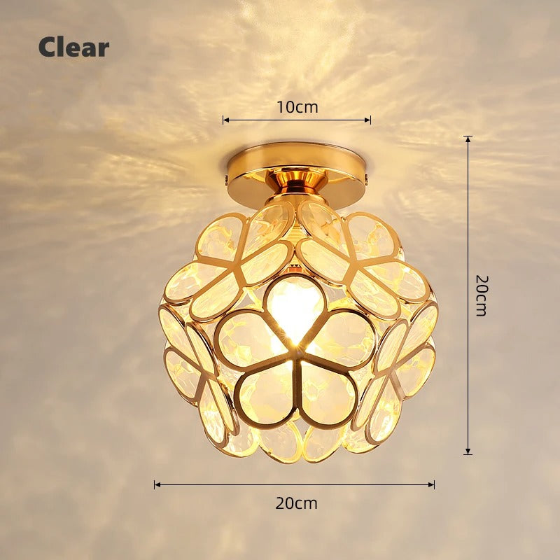 Lampada da soffitto Nordic Petal per corridoio | Luce elegante per corridoio e camera da letto