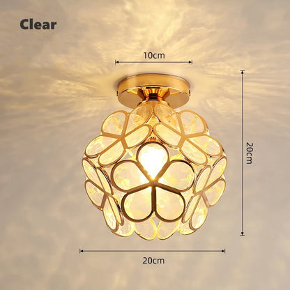 Lampada da soffitto Nordic Petal per corridoio | Luce elegante per corridoio e camera da letto