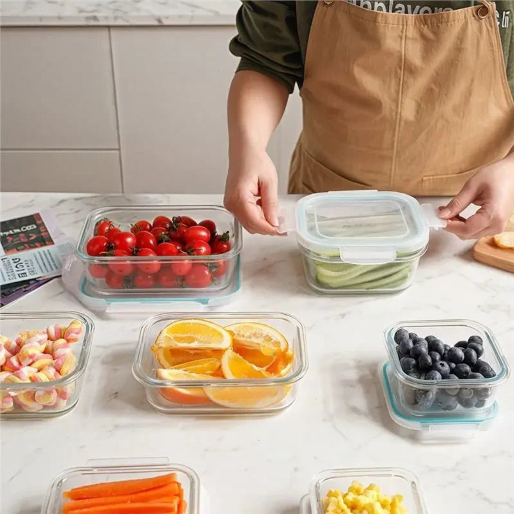 Meal Prep Containers Glass Food Storage Airtight Lids - Image 4