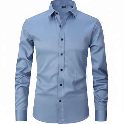 Mens Dress Shirt Stretch Fit Long Sleeve Button Up Design - Image 8