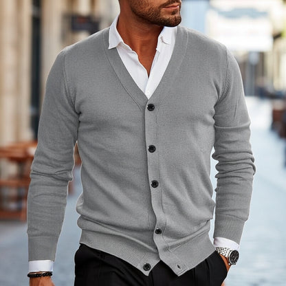 Men's Knitted Cardigan Button-Up | Casual Outerwear - Image 6