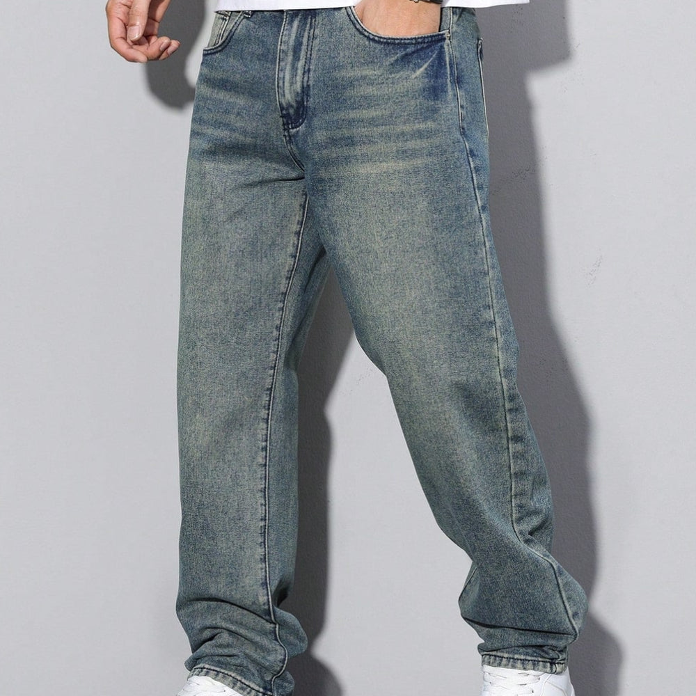 Men's Loose Fit Jeans Straight Leg | Casual Wear - Image 11