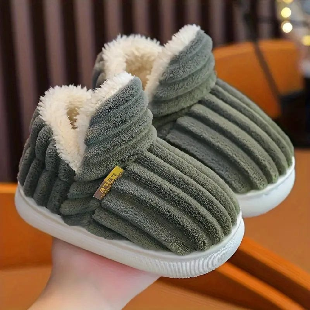 Men's Outdoor Plush Slippers Slip-On | Casual Footwear - Image 5