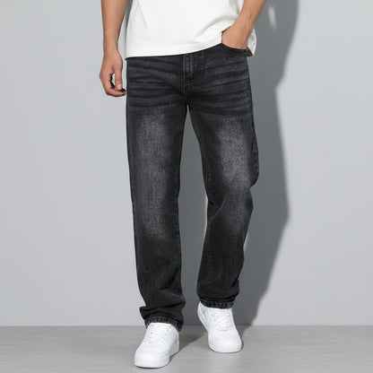 Men's Straight Leg Washed Jeans | Casual Wear - Image 13