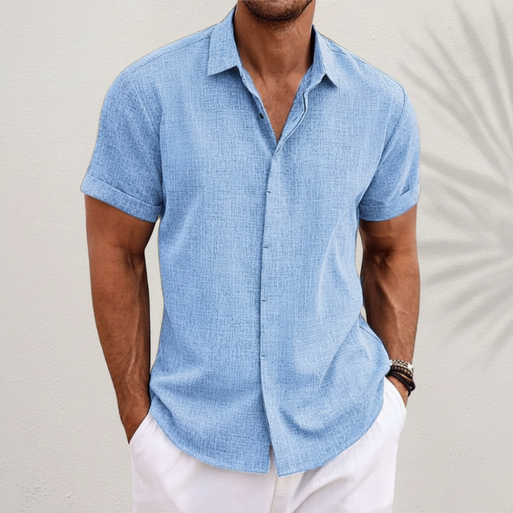 Men's Summer Shirt Casual Button-Up | Everyday Wear - Image 1