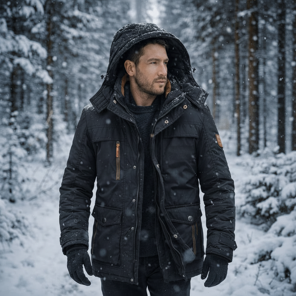 Chaqueta Invierno Hombre Aislante Capucha Outdoor