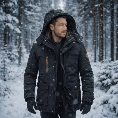 Chaqueta Invierno Hombre Aislante Capucha Outdoor