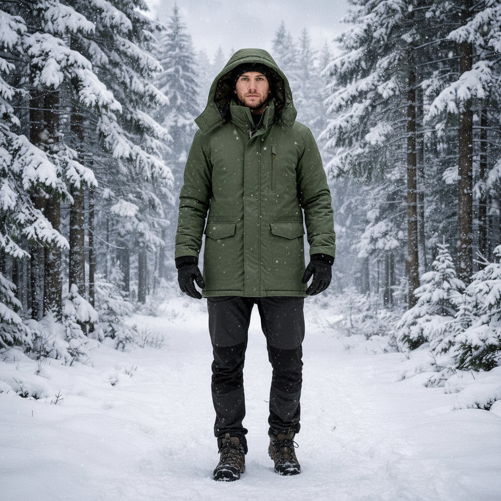 Chaqueta Invierno Hombre Aislante Capucha Outdoor