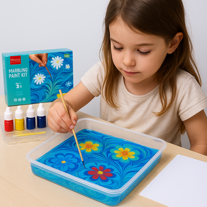 Mess Free Marbling Paint Kit Creative Fun Kids - Image 1