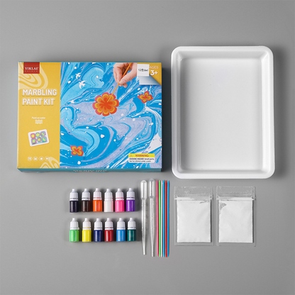 Mess Free Marbling Paint Kit Creative Fun Kids - Image 6