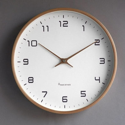 Modern Wall Clock Minimalist Wooden Home Decor Accent - Image 4