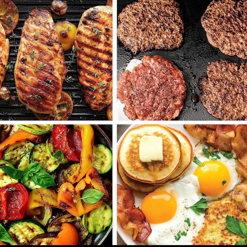 Indendørs Grillpande 500°F Nonstick Plade Familieretter