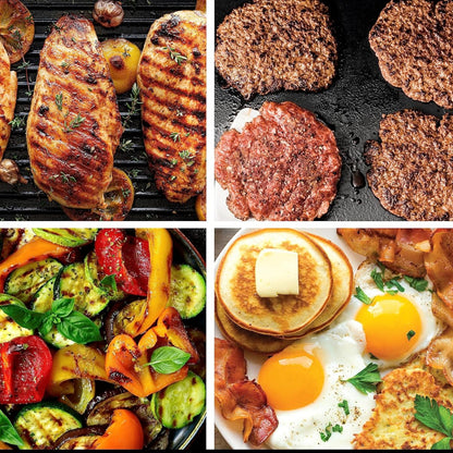Indendørs Grillpande 500°F Nonstick Plade Familieretter