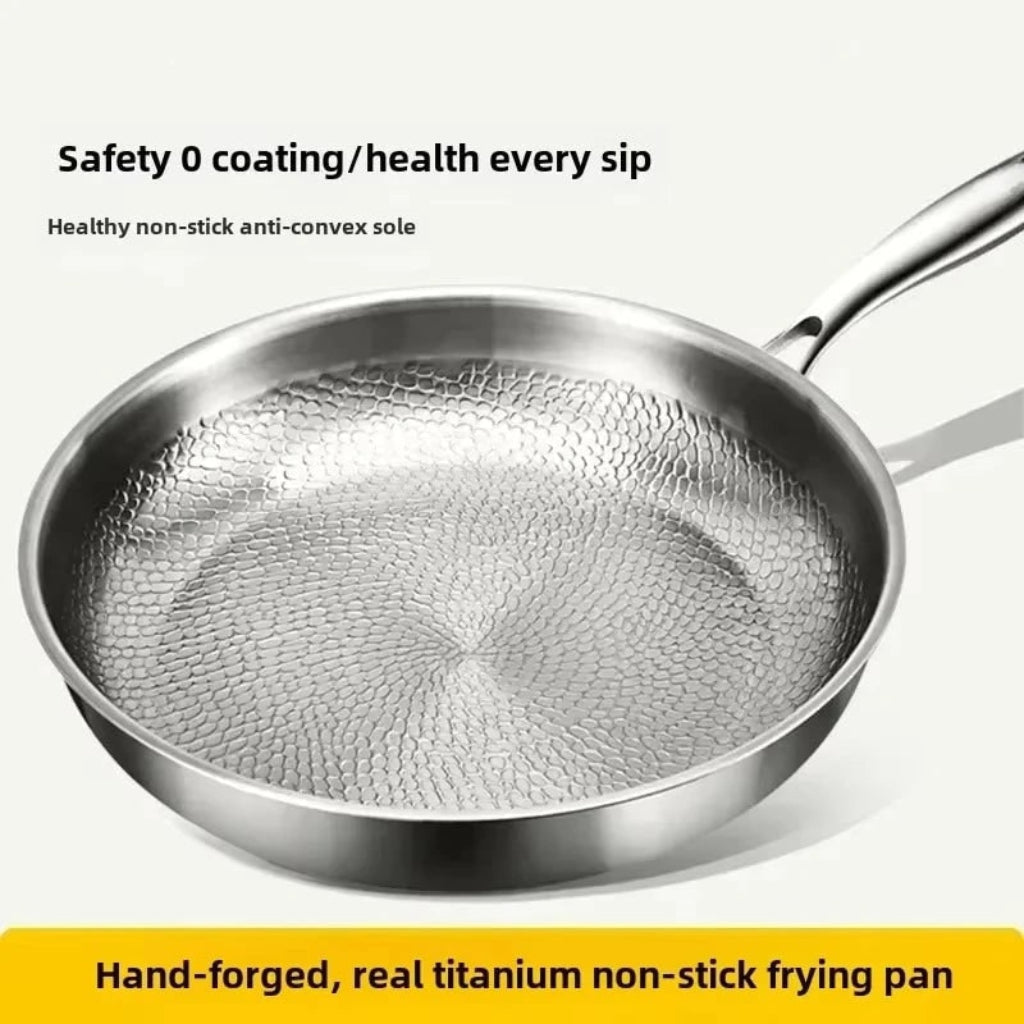 Non Stick Frying Pan Titanium Deep Skillet Lid - Image 4