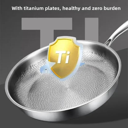 Non Stick Frying Pan Titanium Deep Skillet Lid - Image 5