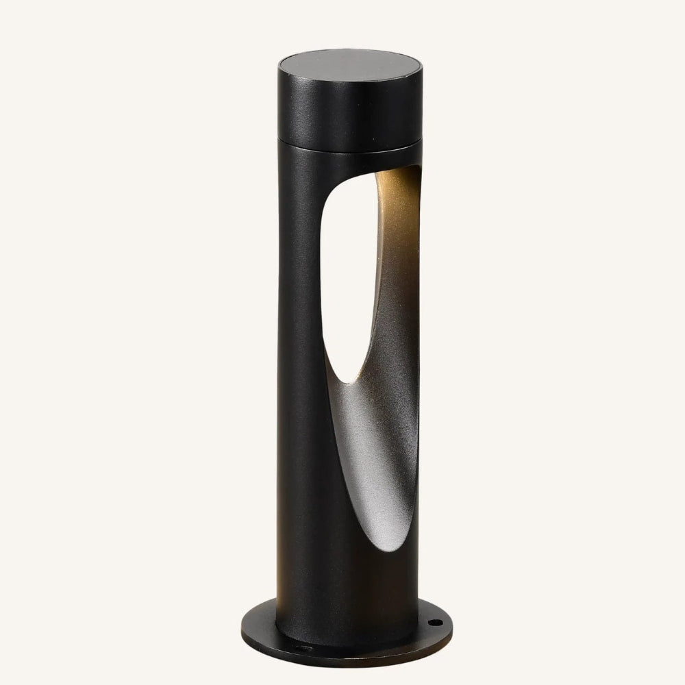 Outdoor Floor Lamp Weather Resistant LED Tall Round Base - Image 25