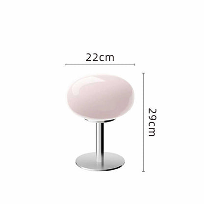 Lámpara de mesa de vidrio de diseñador italiano | Luz de acento moderna con estilo retro
