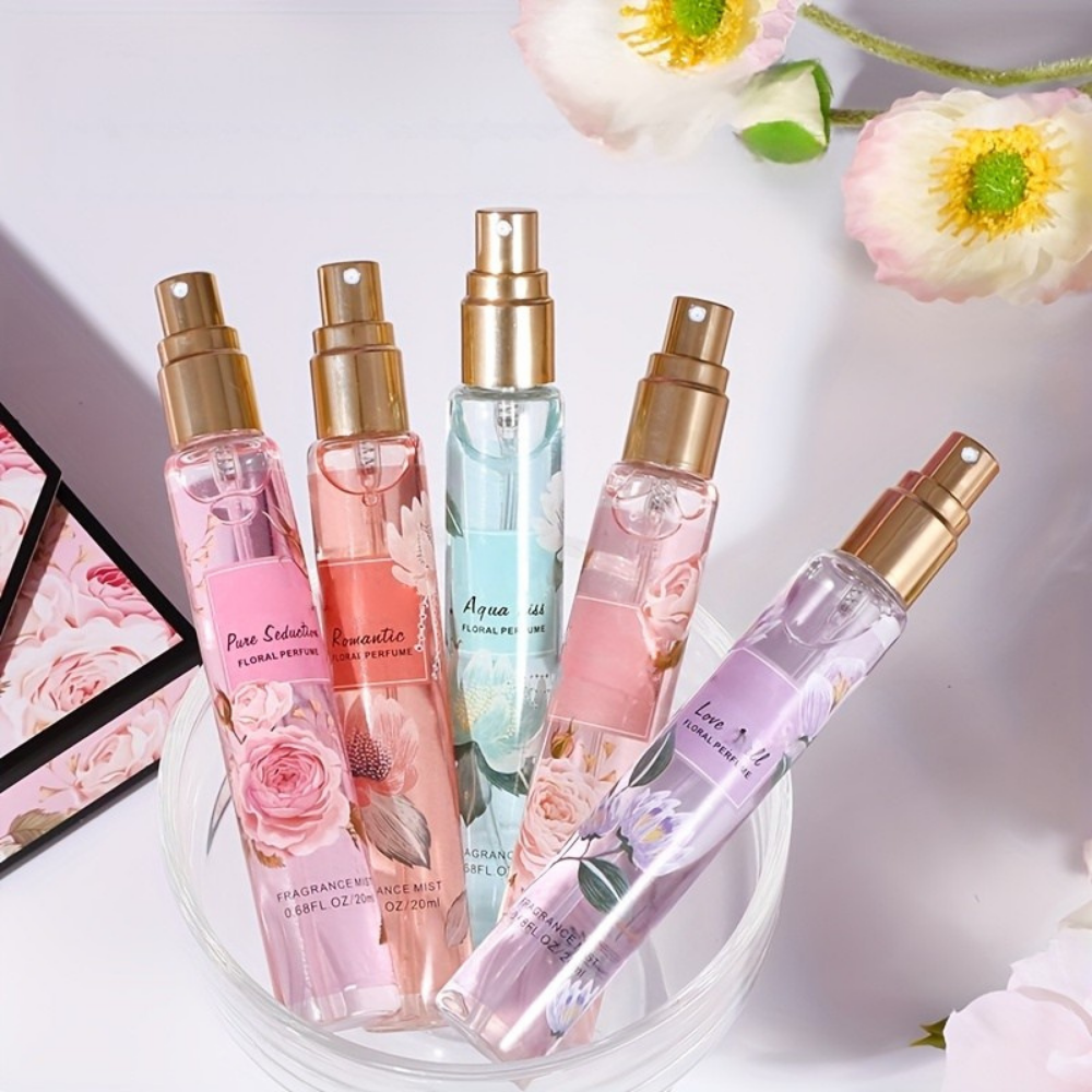 Conjunto de Spray de Perfume Floral para o Dia da Mãe, Tamanho de Viagem
