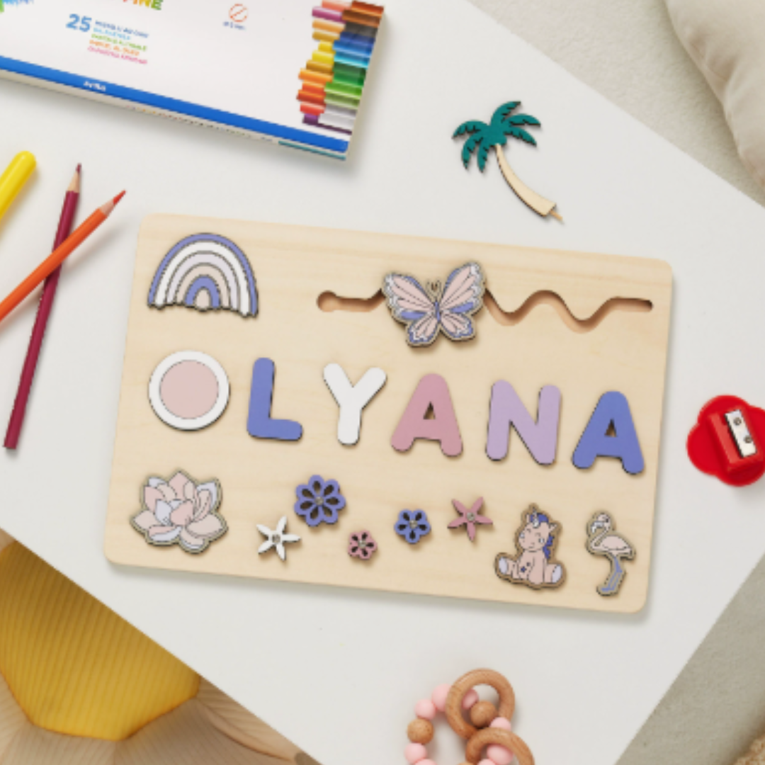 Personalized Puzzle Educational Toy Toddlers Name Puzzle - Image 24