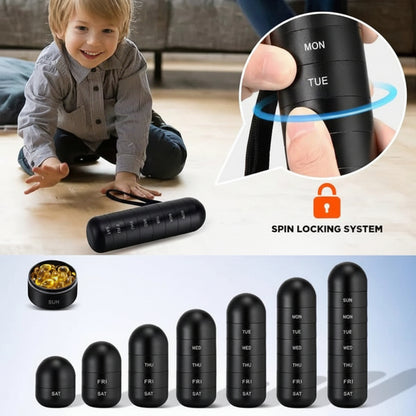 Pill Organizer Portable Case Travel Friendly Design - Image 11