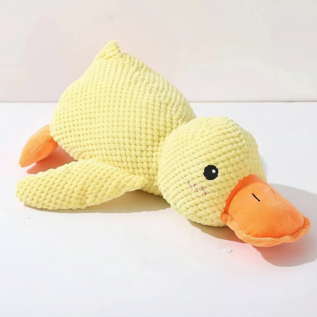 Brinquedo Calmante para Cão com Som de Pato para Mastigar e Brincar