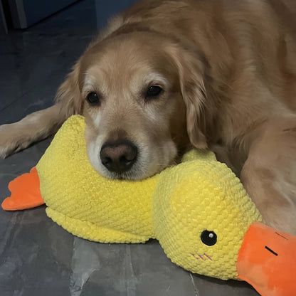 Brinquedo Calmante para Cão com Som de Pato para Mastigar e Brincar
