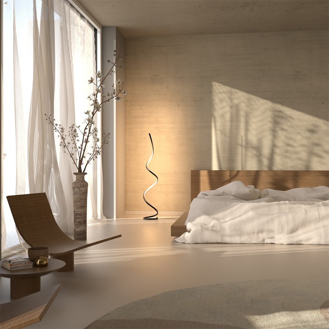 Remote Control Modern Floor Lamp LED Dimmable Minimalist - Image 6