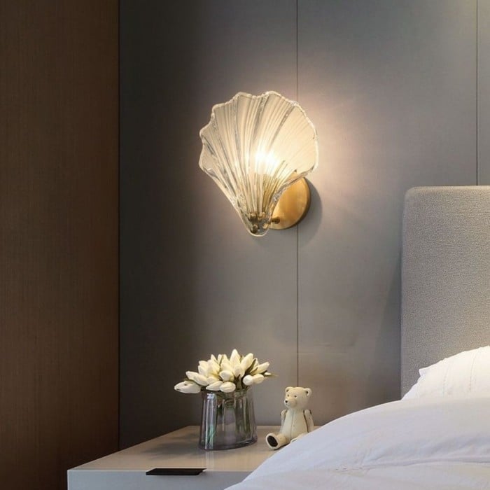 Marina Shell Glas-Wandleuchte | Moderne Art-Deco-Eleganz