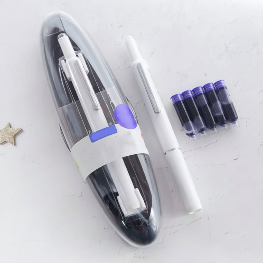 Smooth Writing Retractable Ergonomic Fountain Pen Office Use - Image 12