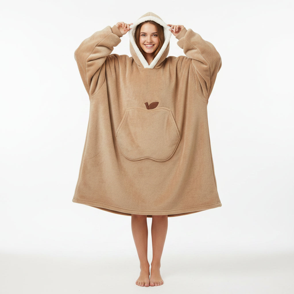 Snuggie Wearable Blanket Hooded Cozy Winter Hooded Throw - Image 11