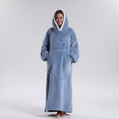 Snuggie Wearable Blanket Hooded Cozy Winter Hooded Throw - Image 3