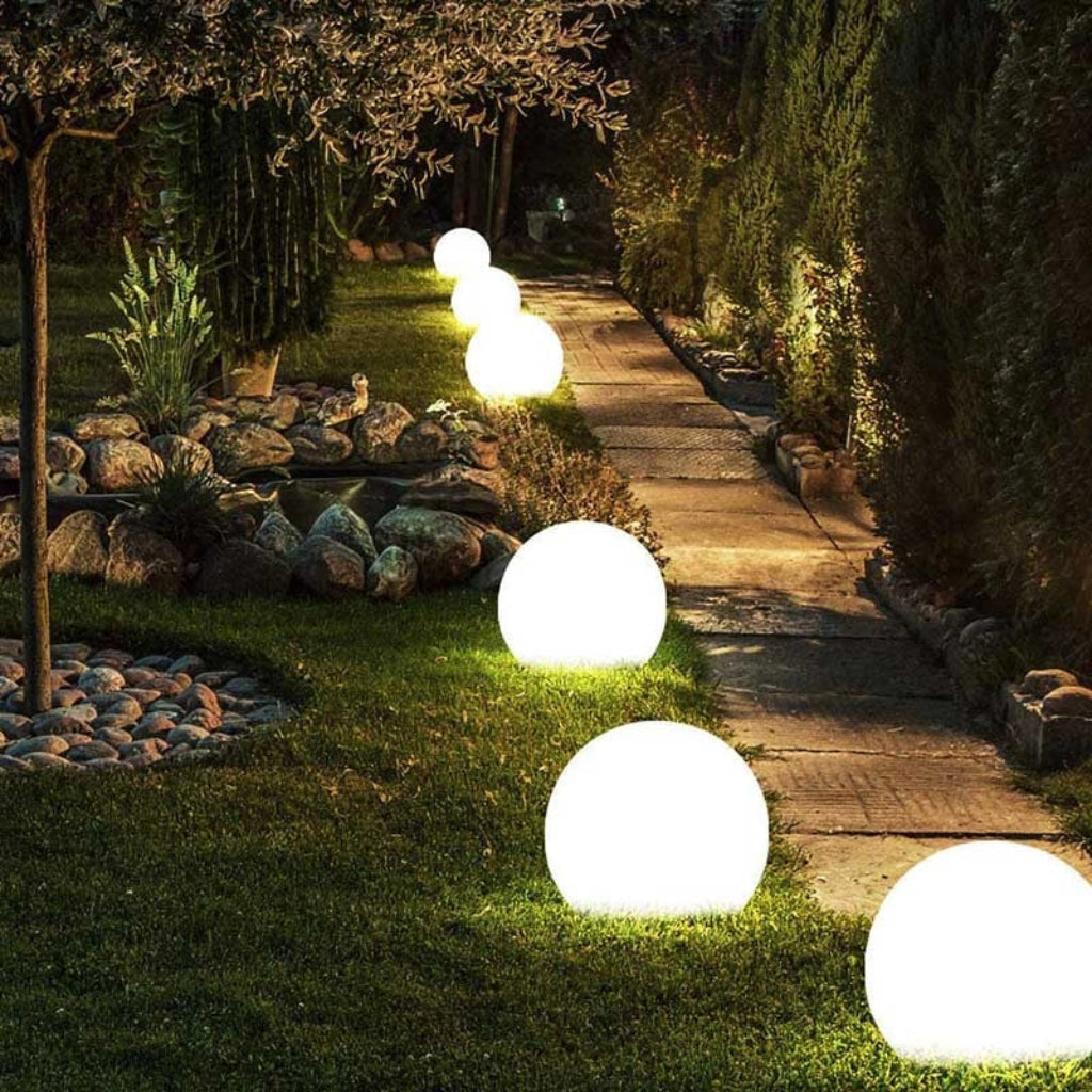 Luminária Jardim Esférica LED Exterior Caminho Jardim