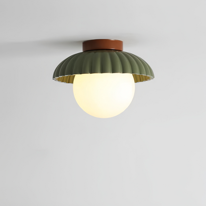 Lampada da soffitto per corridoio in ferro | Plafoniera moderna in vetro e metallo