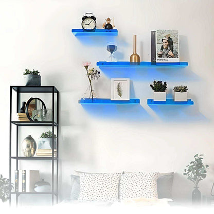 Wall Shelf Floating Acrylic Minimalist Display Storage Shelf