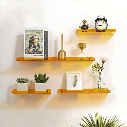 Wall Shelf Floating Acrylic Minimalist Display Storage Shelf