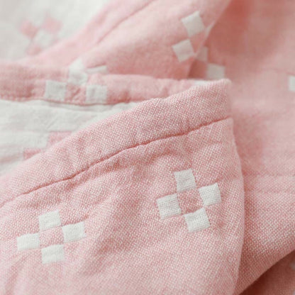 Throw Blanket Cotton Blanket Fluffy Geometric Pattern - Image 7