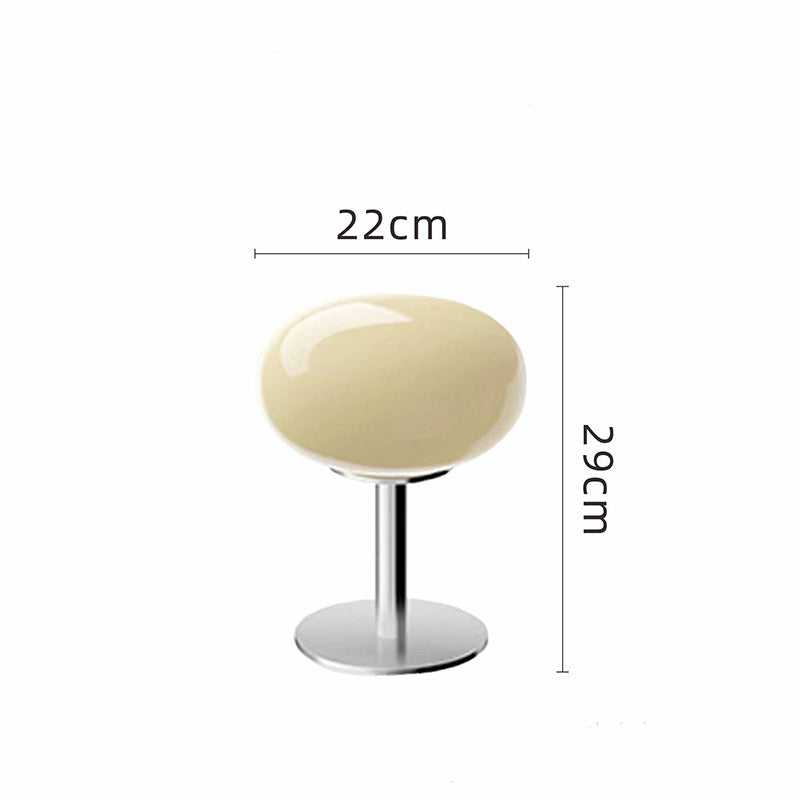 Lámpara de mesa de vidrio de diseñador italiano | Luz de acento moderna con estilo retro